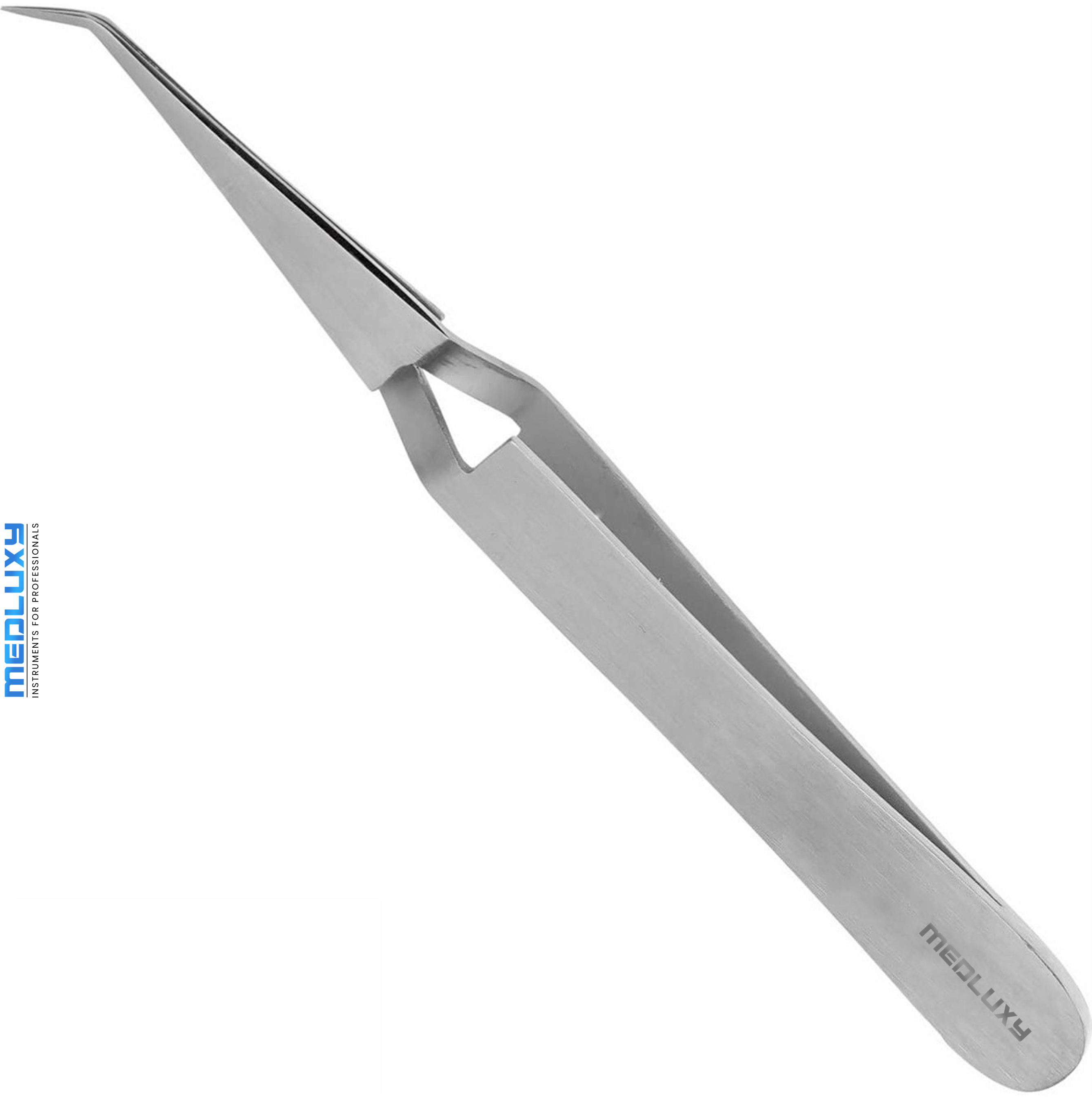 Medluxy Pro - Hobbypincet - Kruispincet - Gebogen Fijne Punt - 12 cm